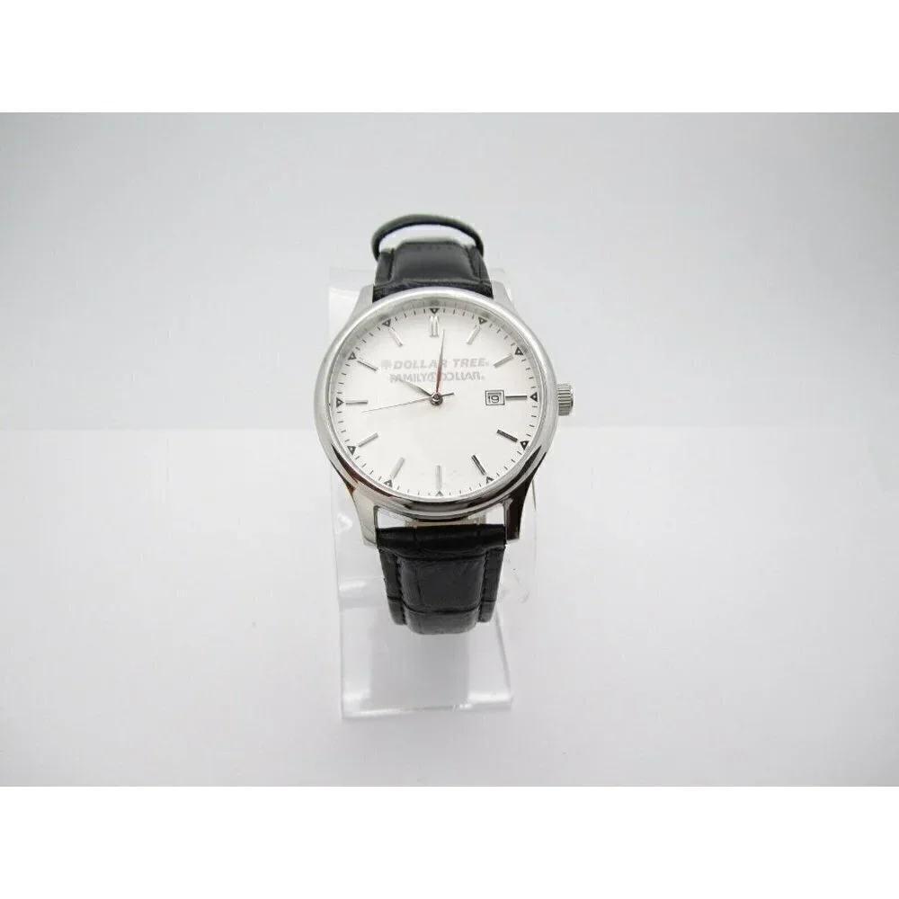 Men's Dollar Tree Family Dollar Quartz WR Analog 41mm Dial Round Watch (E127)